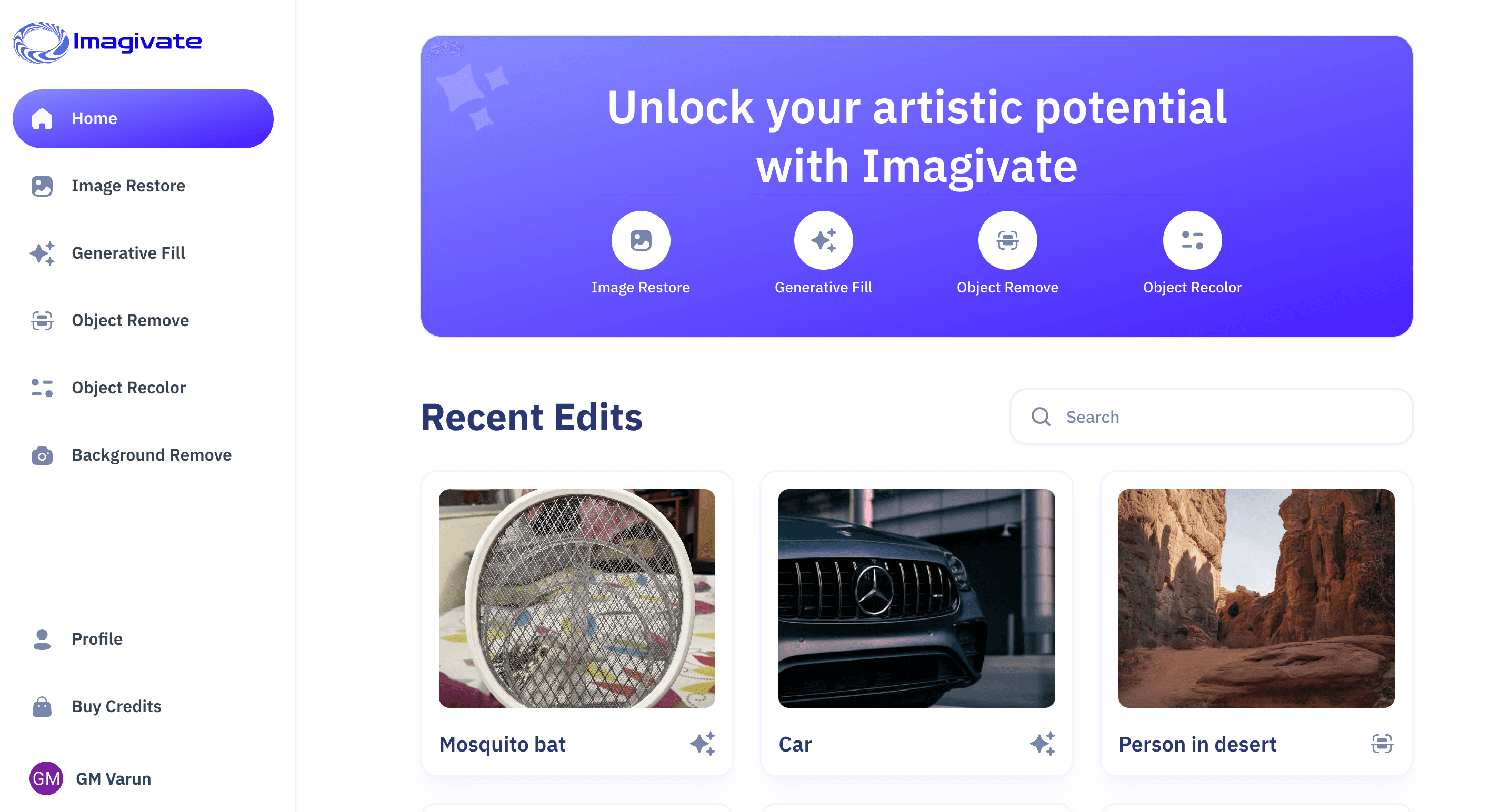 Imagivate: An AI Image Modification Platform